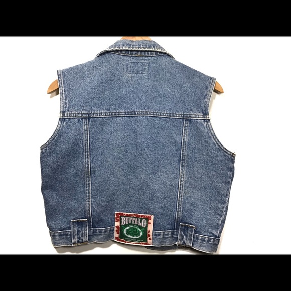 Vintage 80’s Denim Vest Women’s by Buffalo - Picture 4 of 9